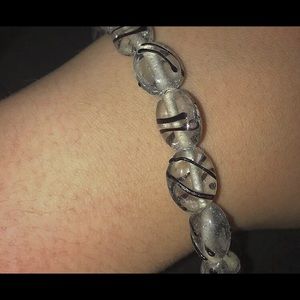 handmade striped beaded bracelet